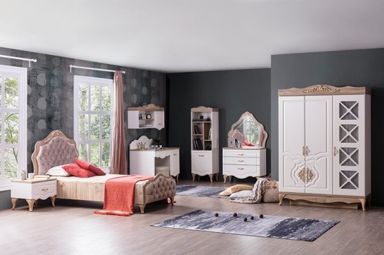 Balat Genç Odası Krem Set-3