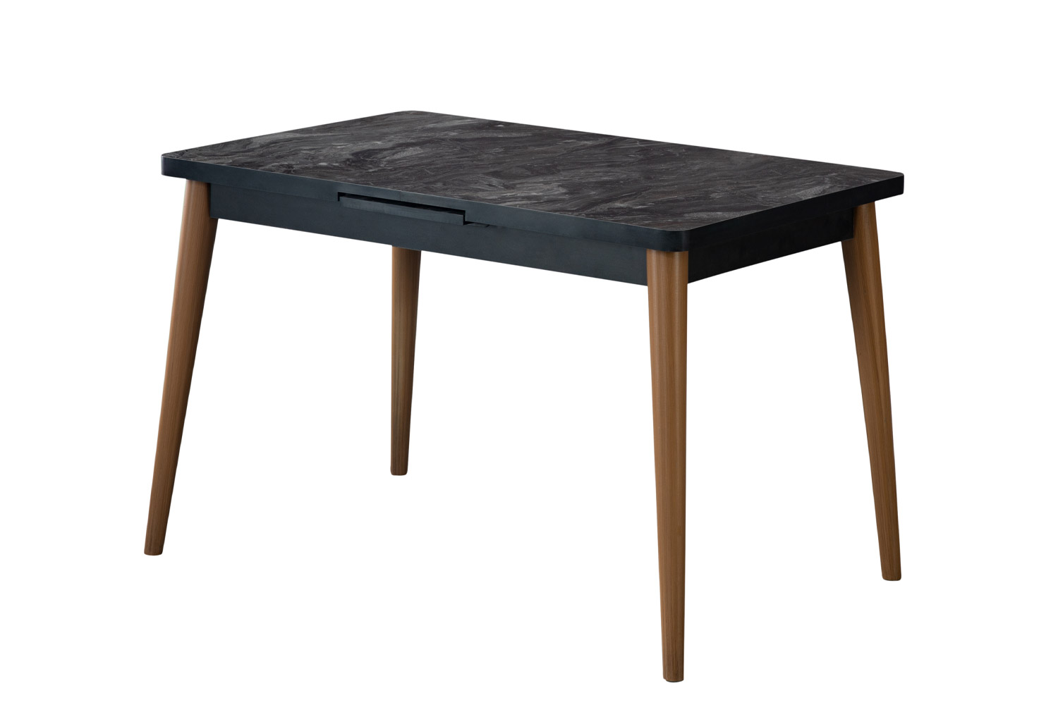 Kayra Büyüyen Mutfak Masası Seti (SiyahMermer)