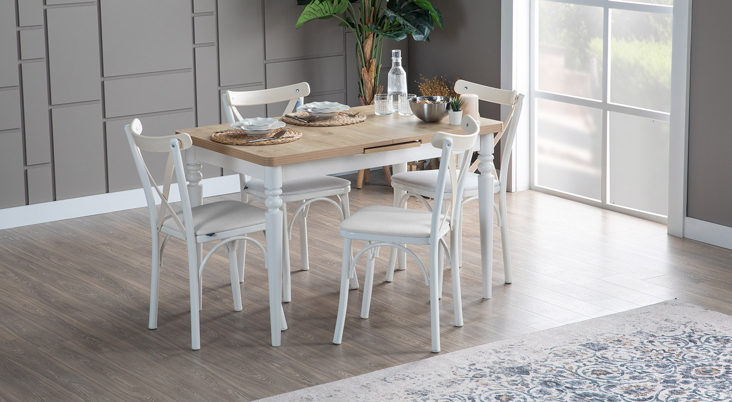 Ege Sandalye EkruKrem