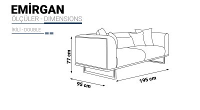Emirgan Ikili Sofa