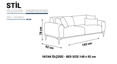 Stil Two Seater Sofa