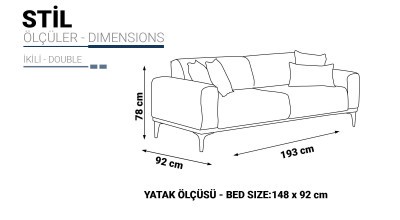 Stil Two Seater Sofa