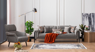 New Best Sofa Set - Gray