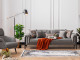  New Best Three-Seat Sofa - Gray