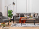  New Best Three-Seat Sofa - Gray
