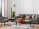  New Best Three-Seat Sofa - Gray