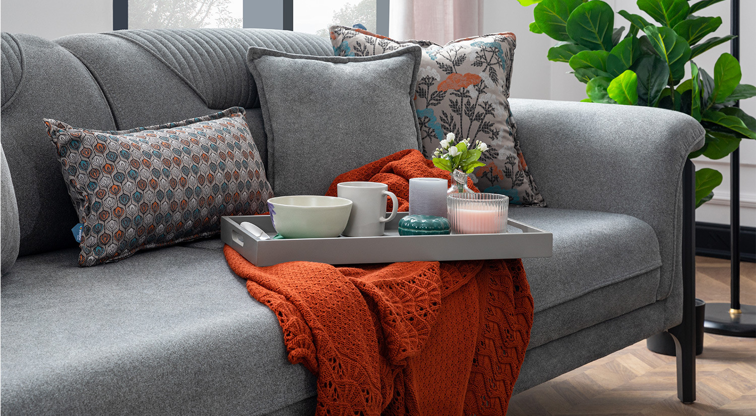 New Best Sofa Set - Gray