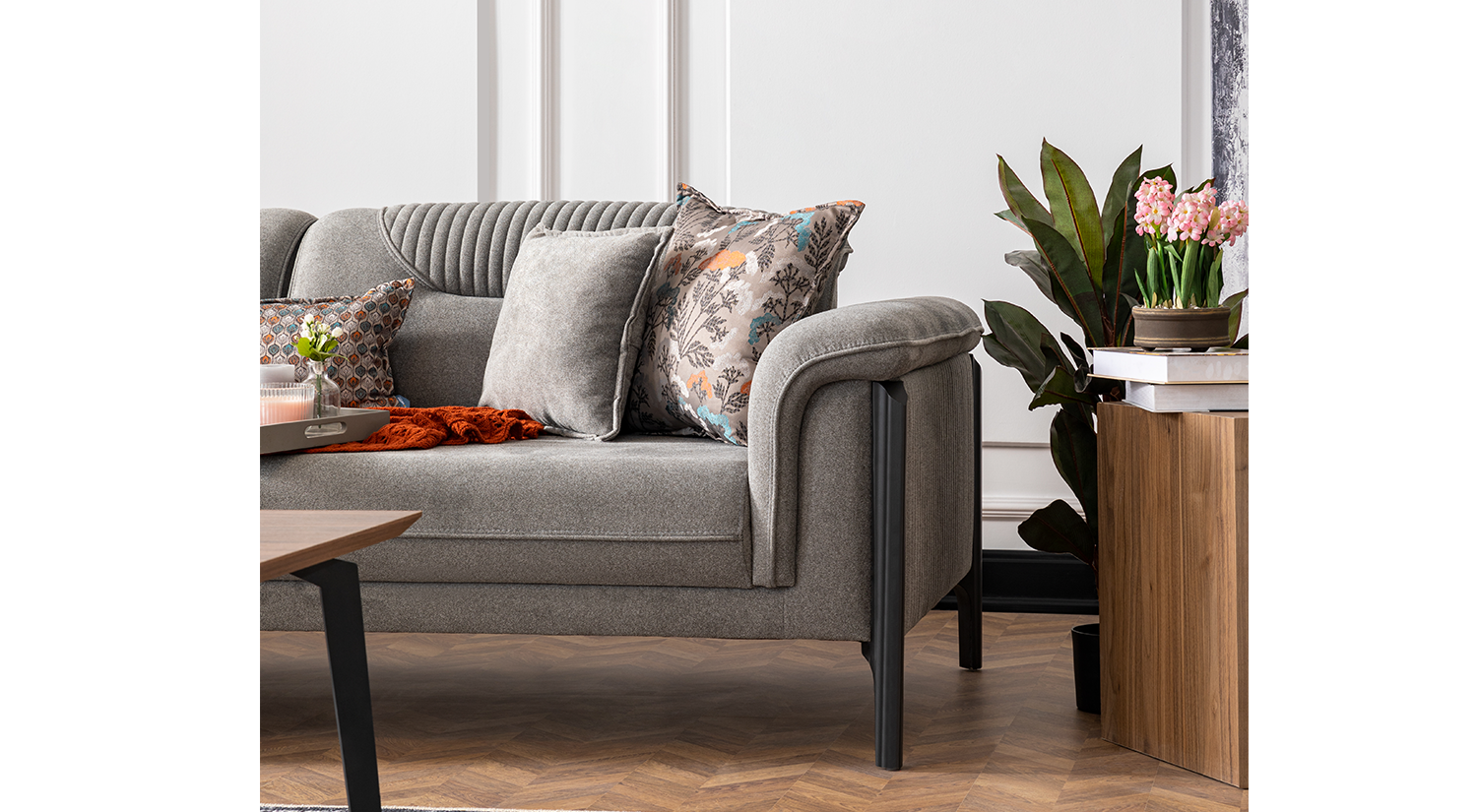 New Best Sofa Set - Gray