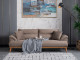  Milano Sofa Set - Brown - Cream