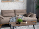  Milano Sofa Set - Brown - Cream