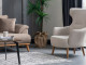  Milano Sofa Set - Brown - Cream