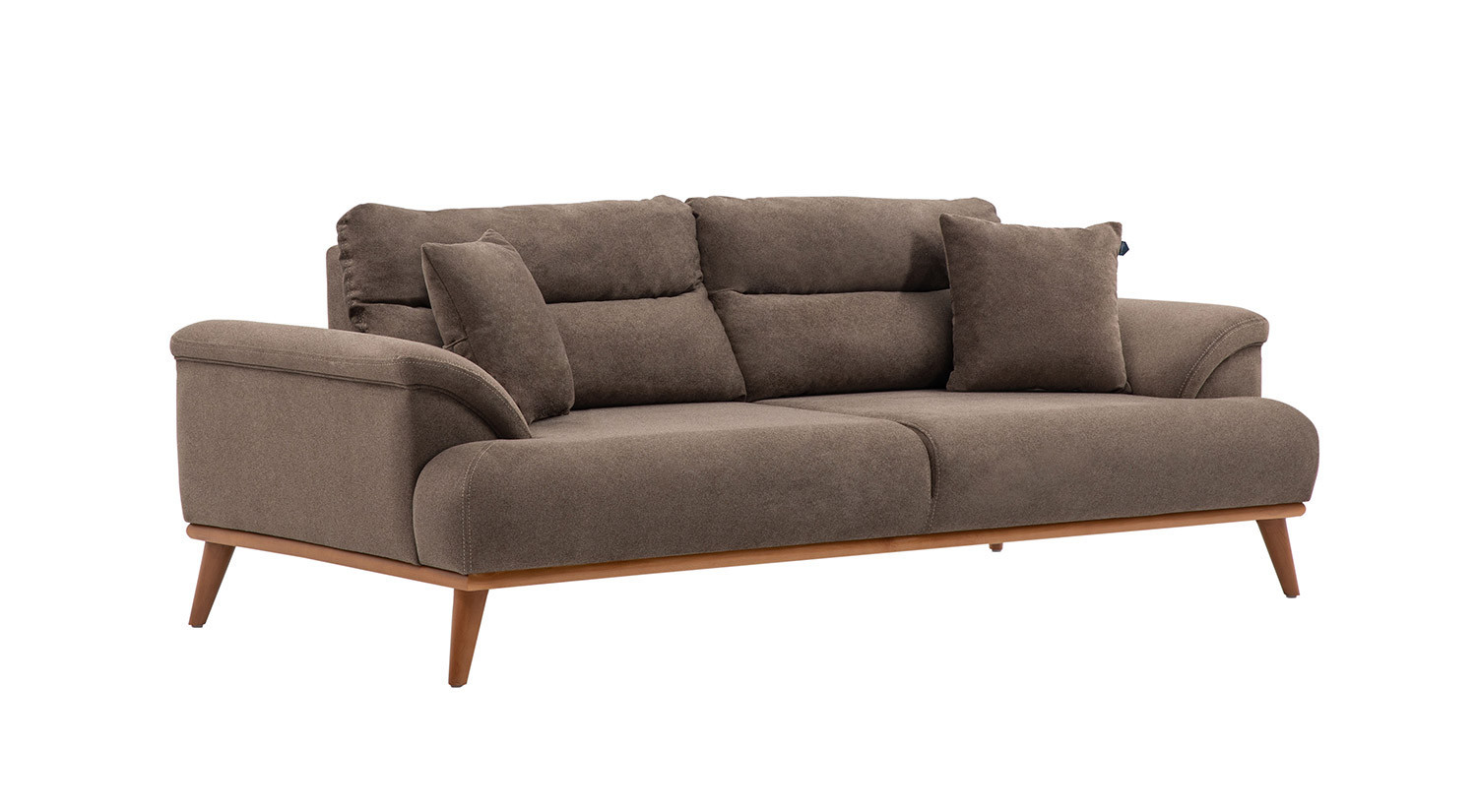 Milano Sofa Set - Brown - Cream