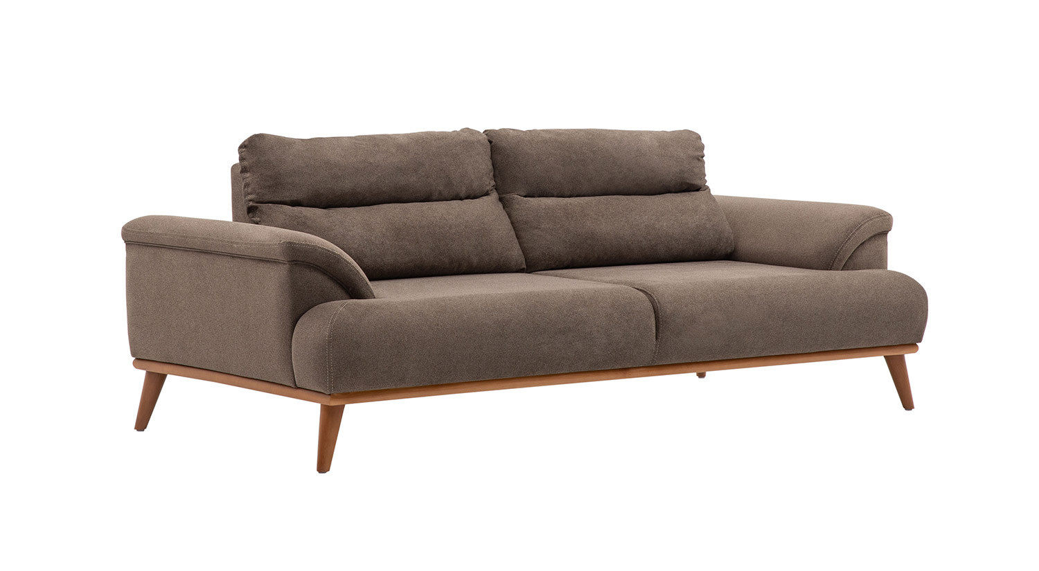 Milano Sofa Set - Brown - Cream