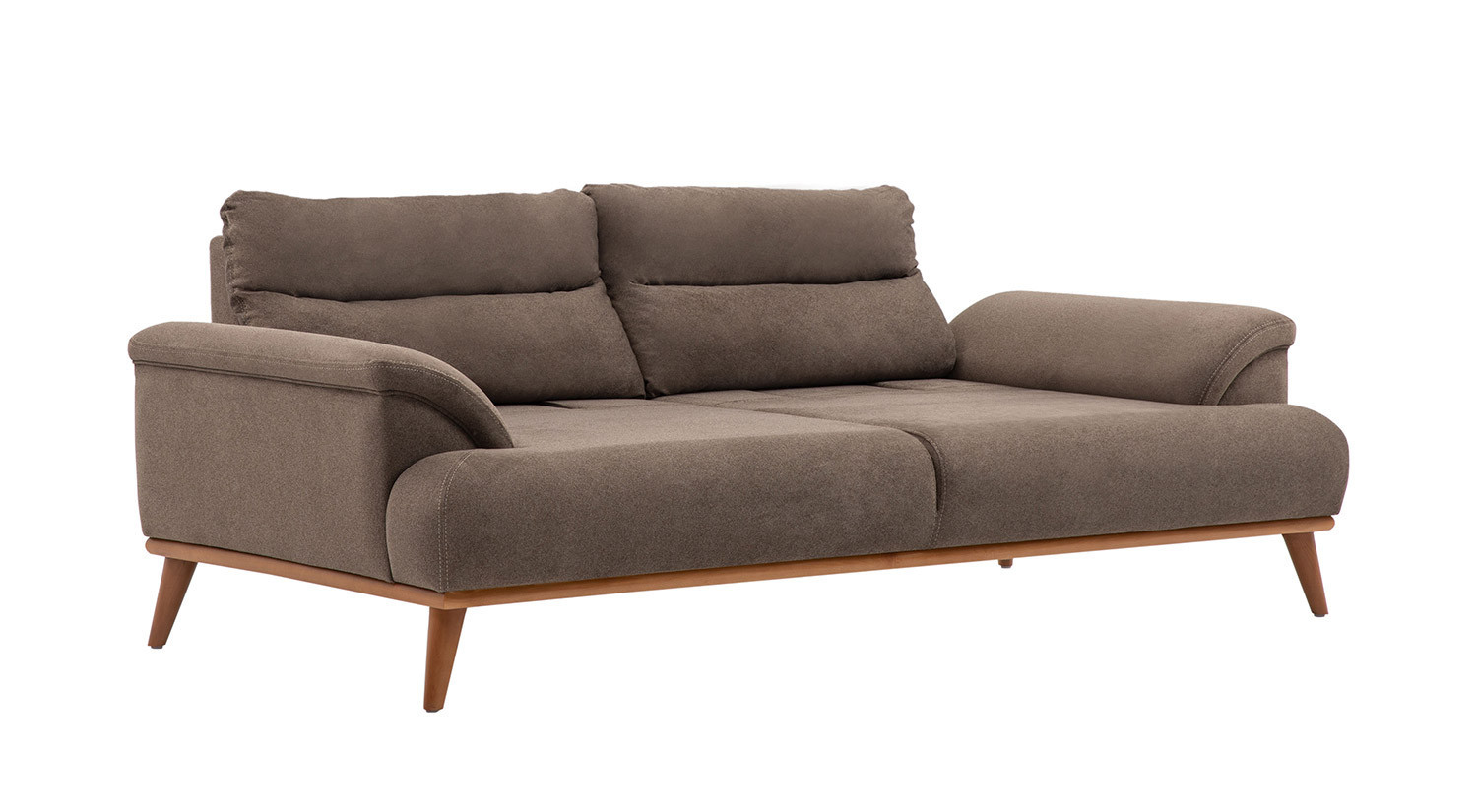 Milano Sofa Set - Brown - Cream