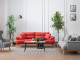  Milano Sofa Set - Red - Gray