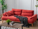  Milano Sofa Set - Red - Gray