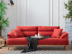  Milano Sofa Set - Red - Gray