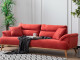  Milano Sofa Set - Red - Gray