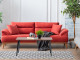  Milano Sofa Set - Red - Gray