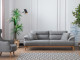  Milano Sofa Set - Red - Gray