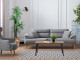  Milano Sofa Set - Red - Gray