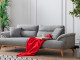 Milano Sofa Set - Red - Gray
