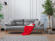  Milano Sofa Set - Red - Gray
