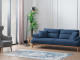  Milano Sofa Set - Navy Blue - Gray