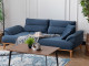  Milano Sofa Set - Navy Blue - Gray