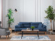  Milano Sofa Set - Navy Blue - Gray