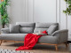 Milano Sofa Set - Navy Blue - Gray
