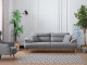  Milano Sofa Set - Navy Blue - Gray