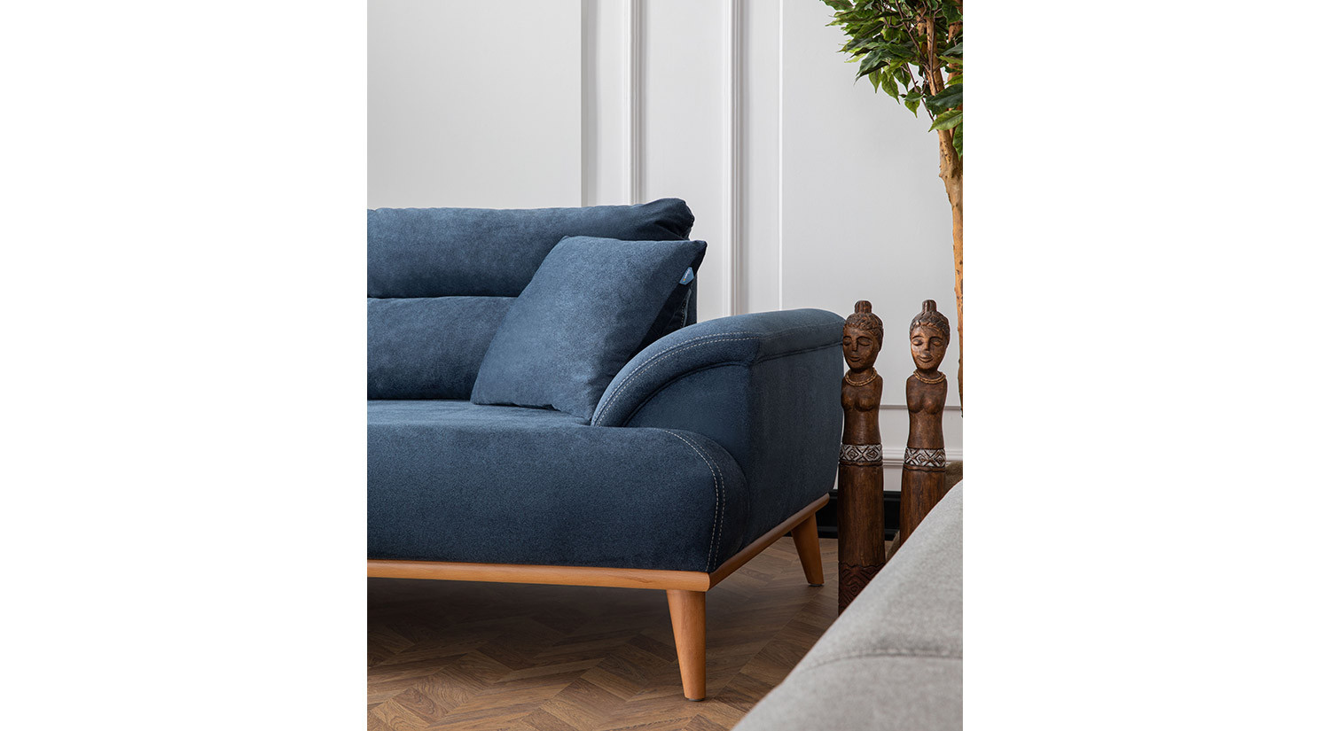 Milano Sofa Set - Navy Blue - Gray