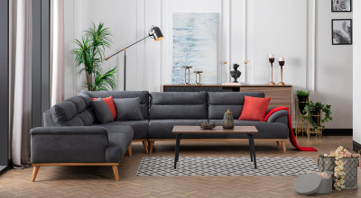 Milano Corner Set Large (Grey)