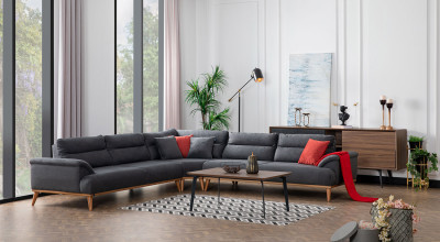 Milano Corner Set Large (Grey)