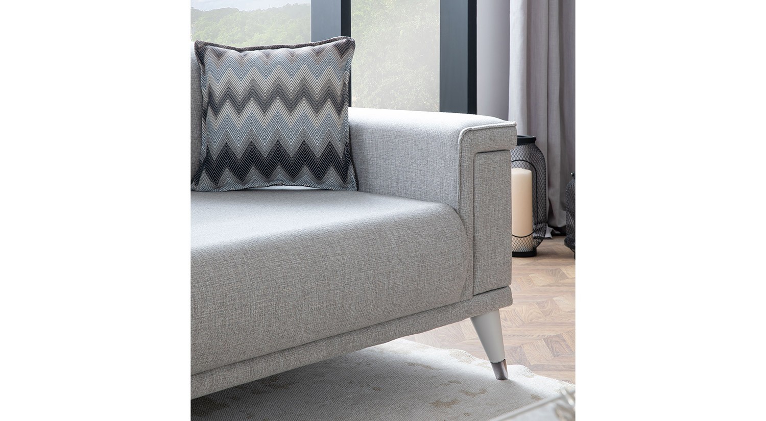 Alaçatı Sofa Set - Wooden Leg