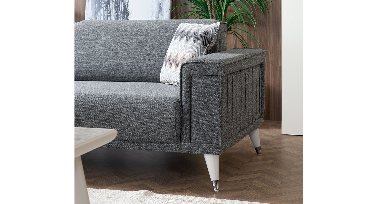 Alaçatı Sofa Set - Wooden Leg