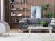  Alaçatı Sofa Set - Wooden Leg