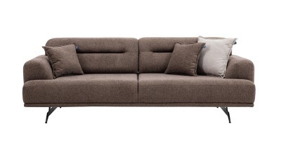 Aqua Three Seater Sofa - Brown