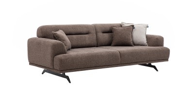 Aqua Three Seater Sofa - Brown