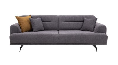 Aqua Three Seater Sofa - Gray