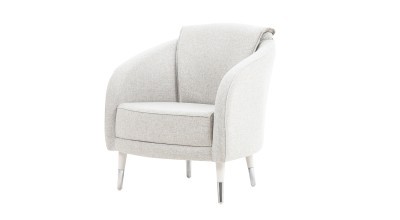 Alaçatı Single Sofa Wooden Leg - Bergere