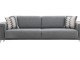  Alaçatı Three Seater Sofa Wooden Leg - Anthracite