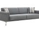  Alaçatı Three Seater Sofa Wooden Leg - Anthracite