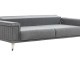  Alaçatı Three Seater Sofa Wooden Leg - Anthracite