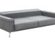  Alaçatı Three Seater Sofa Wooden Leg - Anthracite