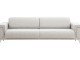  Alaçatı Three Seater Sofa Wooden Leg - Grey