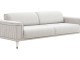  Alaçatı Three Seater Sofa Wooden Leg - Grey
