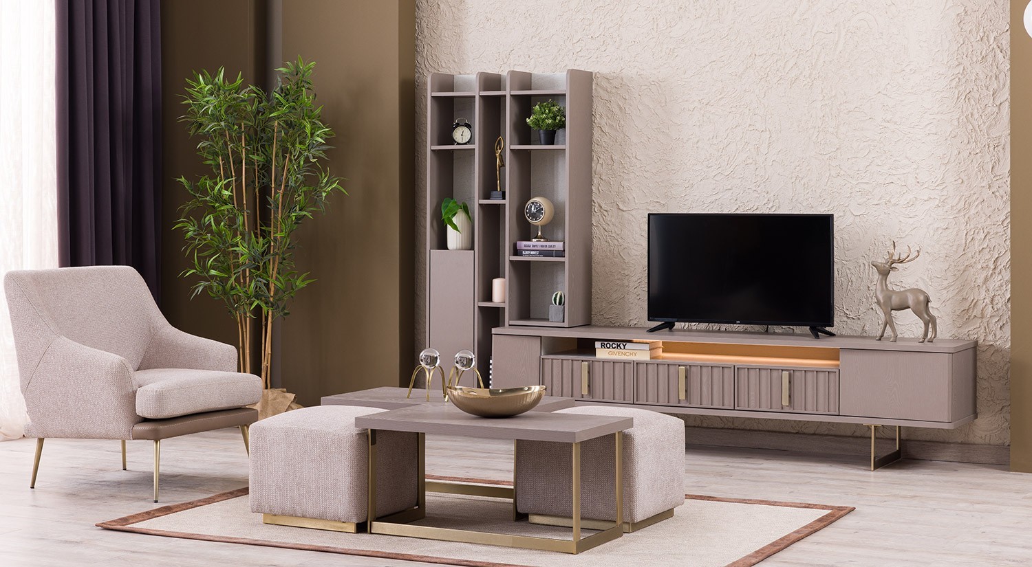 Latte Wall Unit