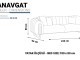  Manavgat Üçlü Koltuk - Krem